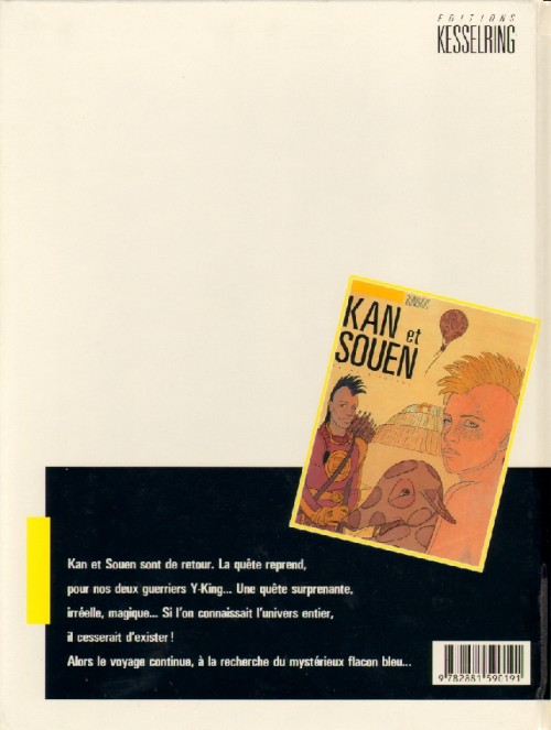 Verso de l'album Kan et Souen Tome 2 Le flacon bleu