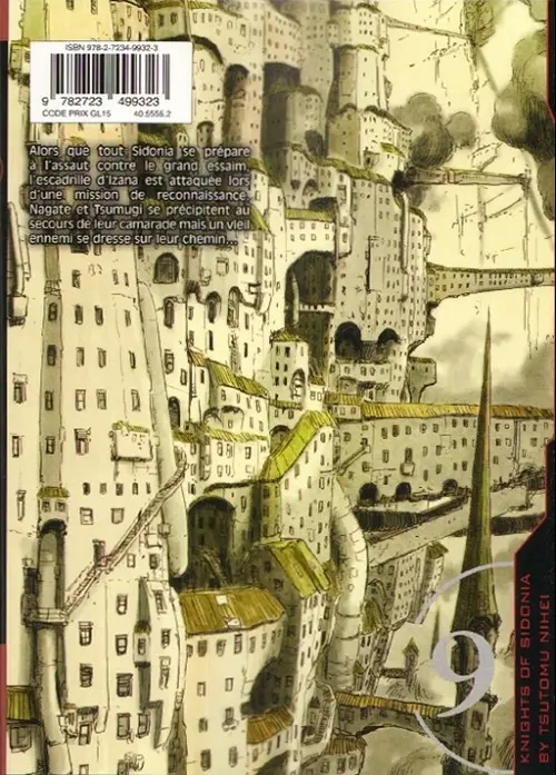 Verso de l'album Knights of Sidonia 9