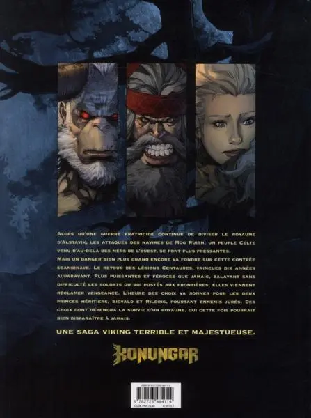 Verso de l'album Konungar Tome 2 Les guerriers du néant