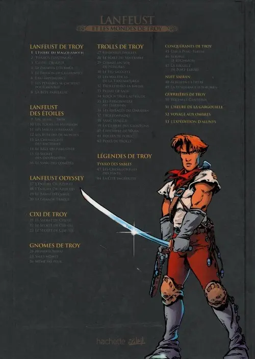 Verso de l'album Lanfeust et les mondes de Troy Tome 1 Lanfeust de Troy - L'ivoire du Magohamoth