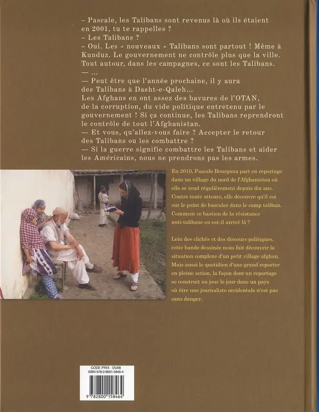 Verso de l'album Les Larmes du seigneur afghan