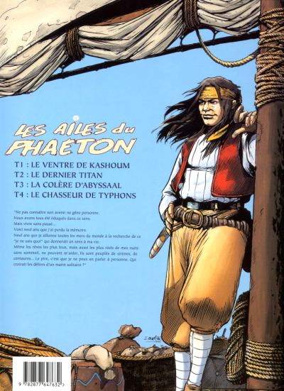 Verso de l'album Les Ailes du Phaéton Tome 4 Le chasseur de typhons