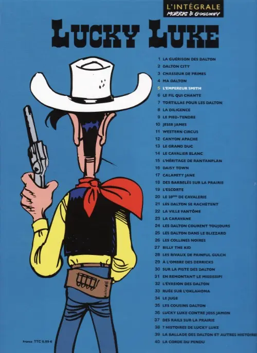 Verso de l'album Lucky Luke Tome 5 L'empereur Smith