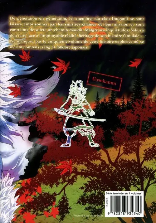 Verso de l'album Lune de sang 5