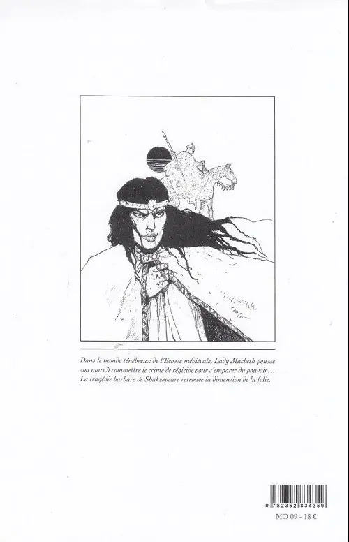 Verso de l'album Macbeth