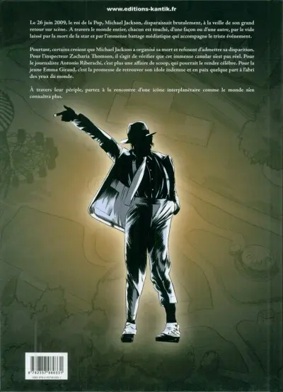 Verso de l'album Michael Jackson Tome 1 L'énigme