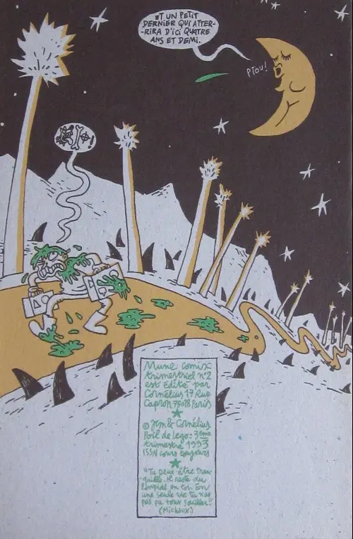 Verso de l'album Mune comix Tome 2