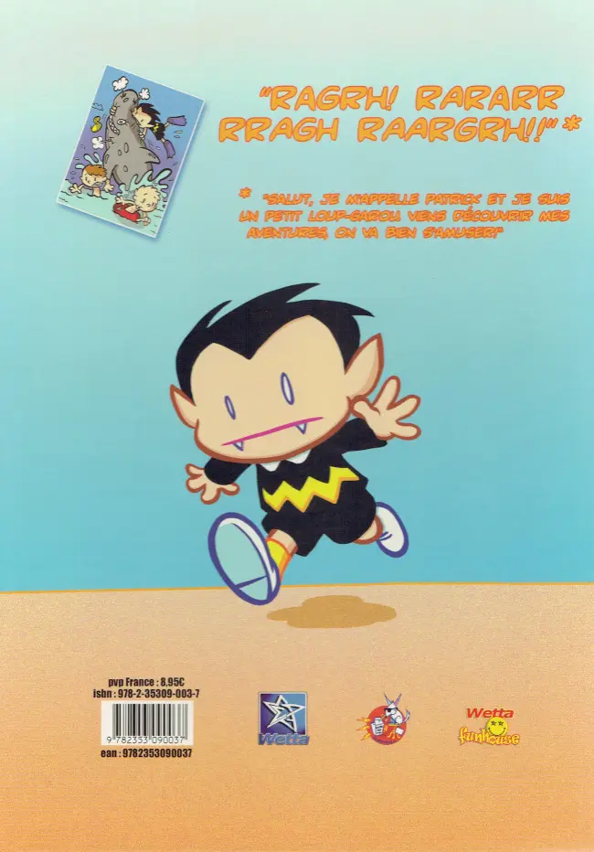 Verso de l'album Patrick petit garou Tome 1