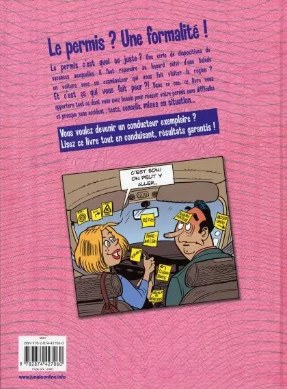 Verso de l'album Le Permis sans se fouler