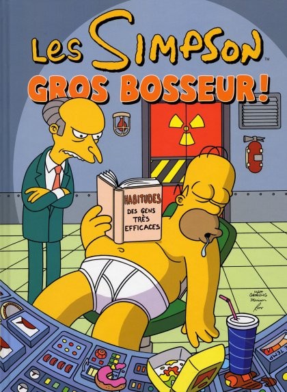 Couverture de l'album Les Simpson Tome 8 Gros bosseur !
