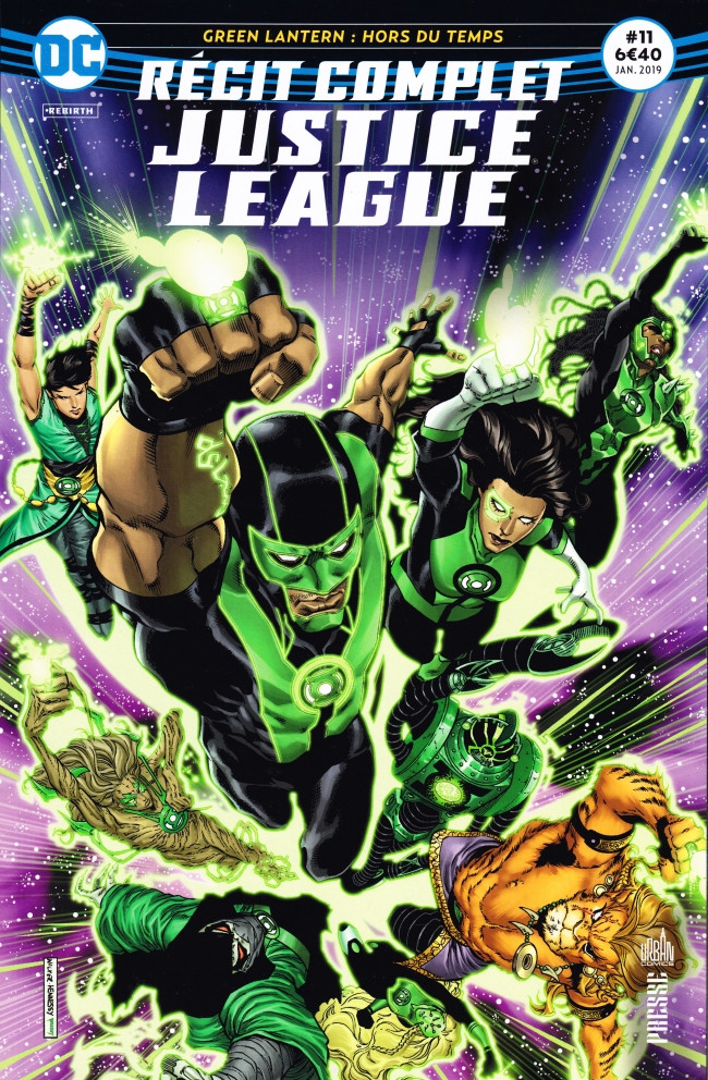 Couverture de l'album Justice League - Récit Complet #11 Green Lantern : Hors du temps