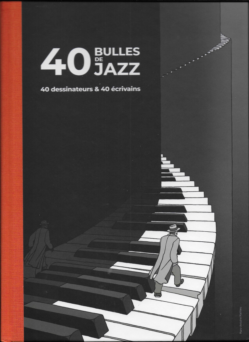 Couverture de l'album 40 bulles de jazz 40 dessinateurs & 40 écrivains