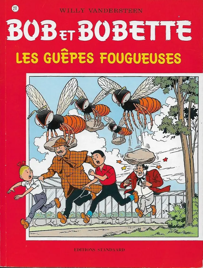 Couverture de l'album Bob et Bobette Tome 211 Les guêpes fougueuses