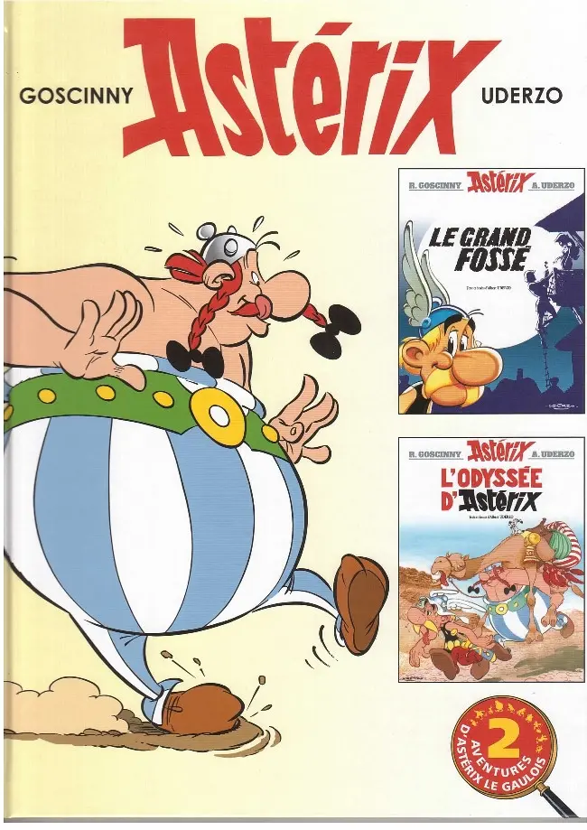 Couverture de l'album Astérix Tomes 25 et 26 Le grand fossé / L'odyssée d'Astérix