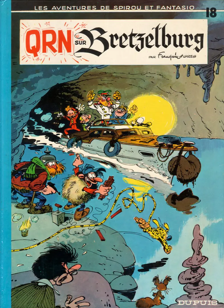 Couverture de l'album Spirou et Fantasio Tome 18 QRN sur Bretzelburg