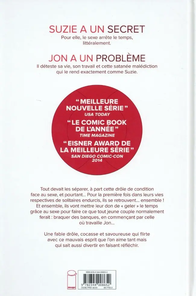 Verso de l'album Sex Criminals Tome 1 Un coup tordu