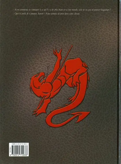 Verso de l'album Spiritus & Sancti Tome 1 Complot à Daguelloz