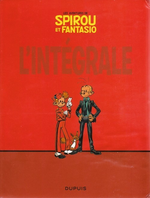Verso de l'album Spirou et Fantasio L'Intégrale