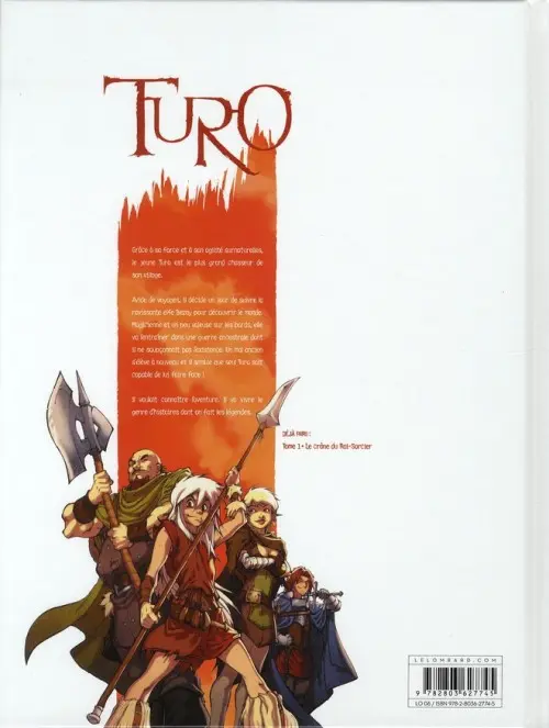 Verso de l'album Turo Tome 1 Le crâne du roi sorcier