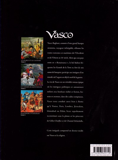 Verso de l'album Vasco Intégrale Livre 3