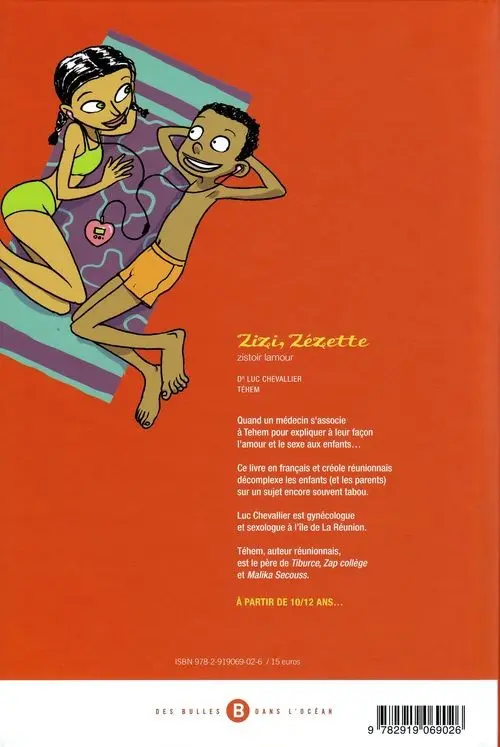 Verso de l'album Zizi, Zézette Zistoir lamour