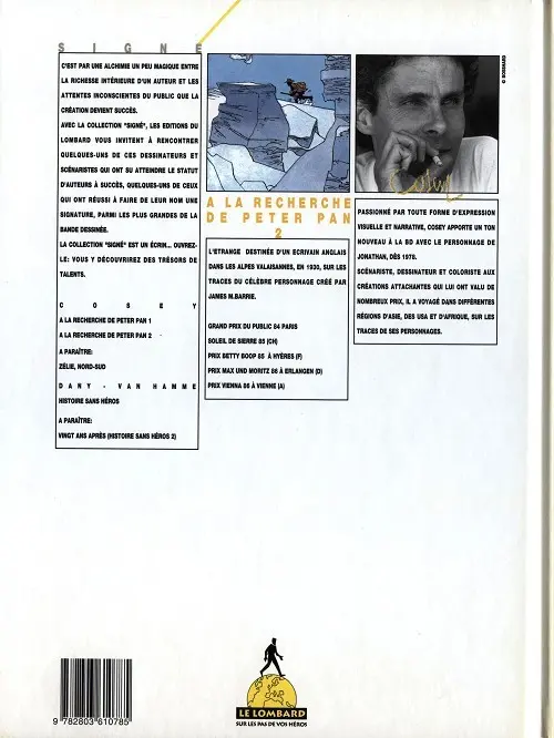 Verso de l'album A la recherche de Peter Pan Tome 2