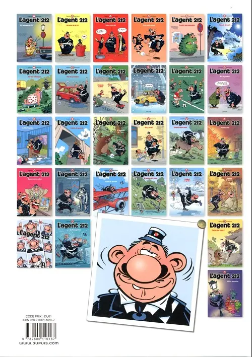 Verso de l'album L'Agent 212 Tome 6 Ronde de nuit