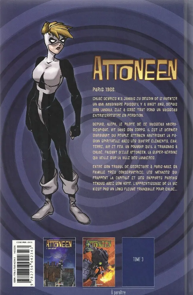 Verso de l'album Attoneen Tome 1 Alien intérieur