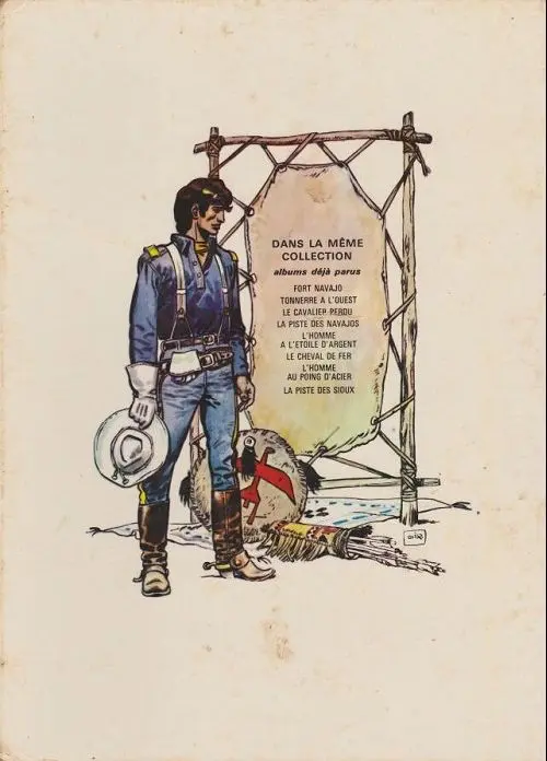 Verso de l'album Blueberry Tome 7 Le cheval de fer
