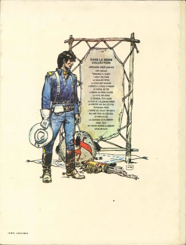 Verso de l'album La Jeunesse de Blueberry Tome 3 Cavalier bleu