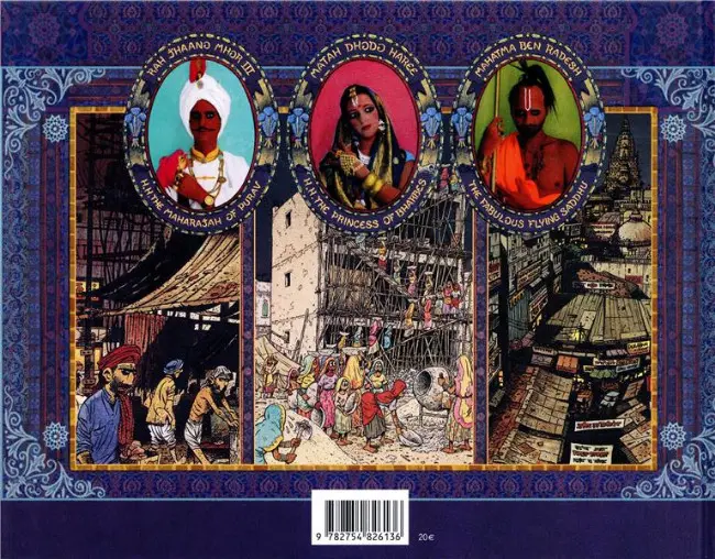 Verso de l'album Bonjour les Indes