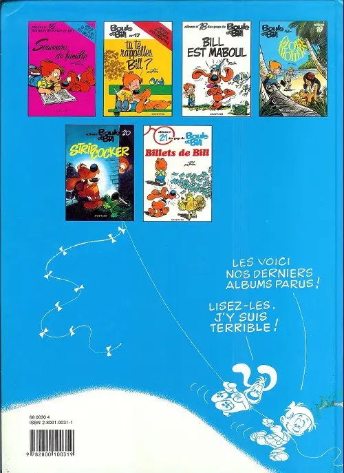 Verso de l'album Boule & Bill Tome 2 60 gags de Boule et Bill