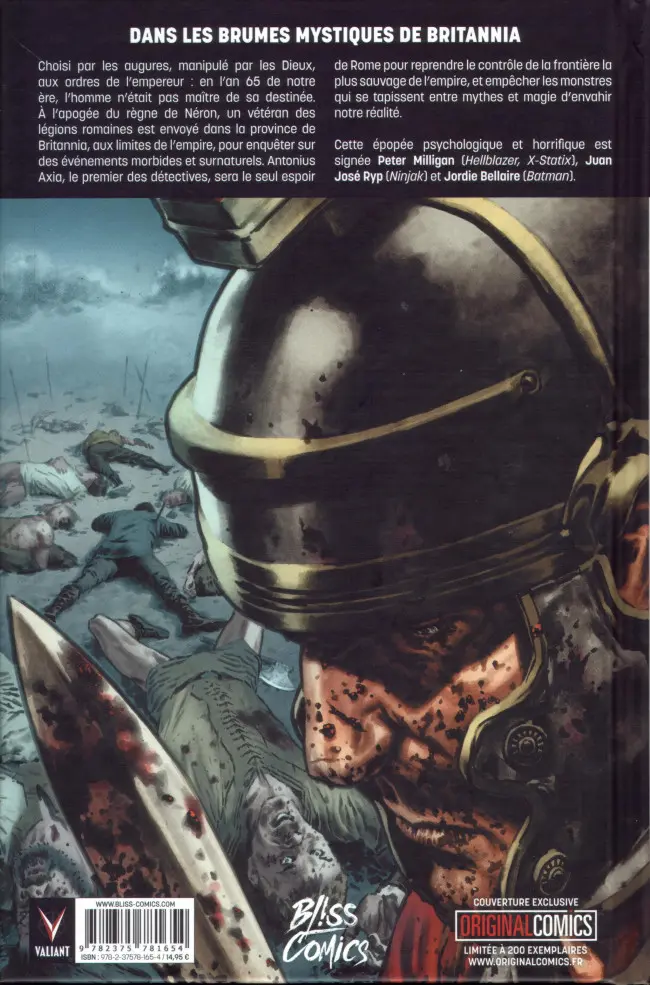 Verso de l'album Britannia Tome 1