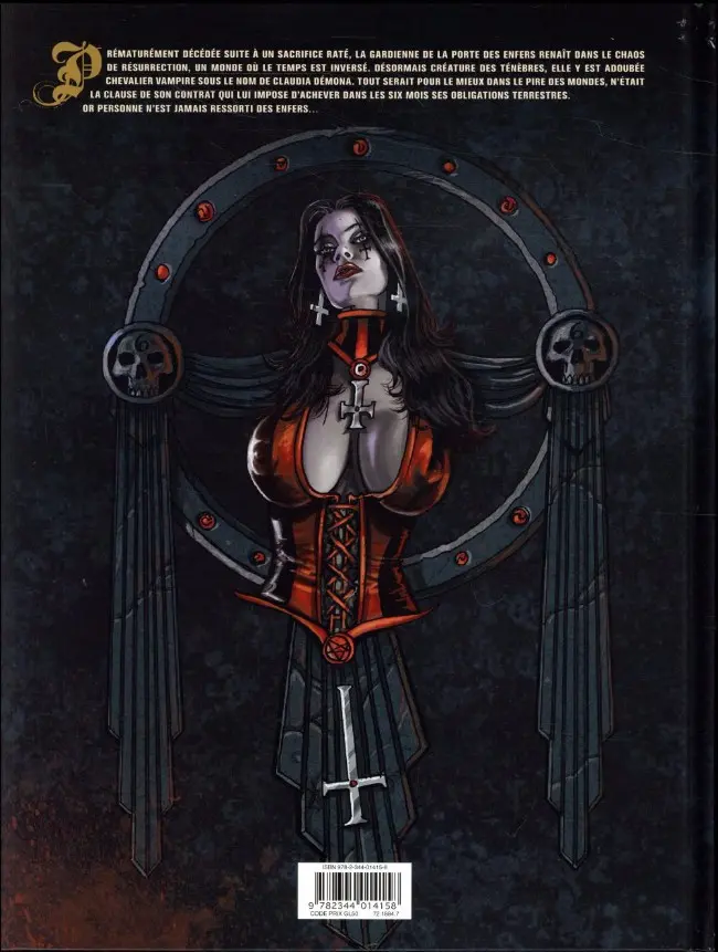 Verso de l'album Claudia chevalier vampire Tome 2 Femmes violentes