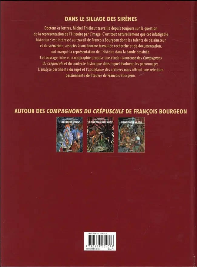 Verso de l'album Les Compagnons du crépuscule Dans le sillage des sirènes