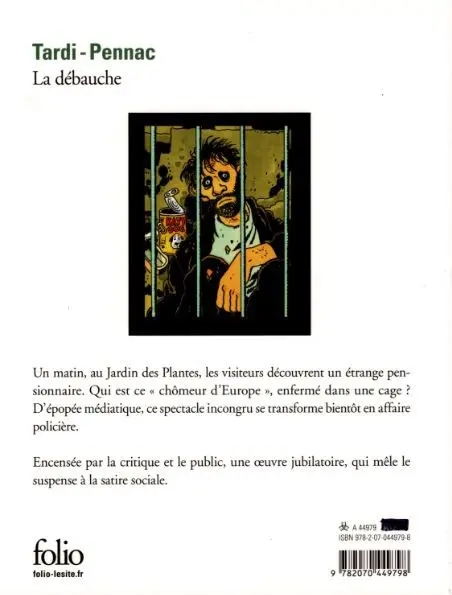 Verso de l'album La Débauche