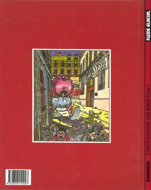 Verso de l'album L'Encyclopédie des bébés Tome 1 Le bébé. Études de caractère