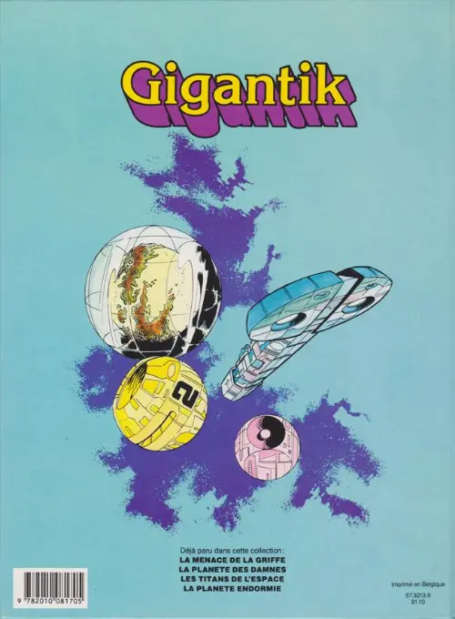 Verso de l'album Gigantik Tome 4 La planète endormie