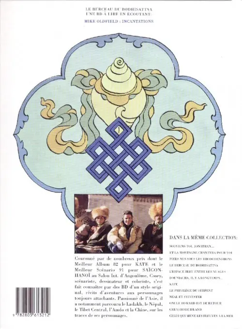 Verso de l'album Jonathan Tome 4 Le berceau du Bodhisattva