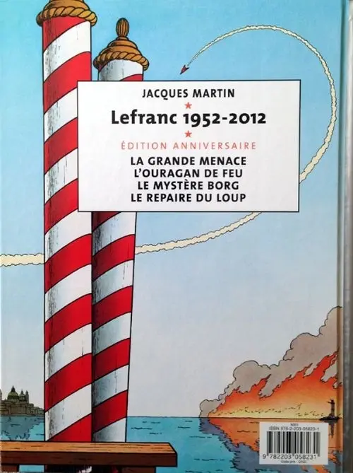 Verso de l'album Lefranc Tome 1 la grande menace