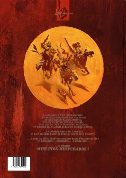 Verso de l'album Minettos Desperados Tome 3 Pour une gorgée de vulnéraire