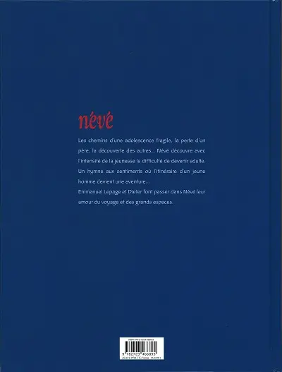 Verso de l'album Névé L'Intégrale