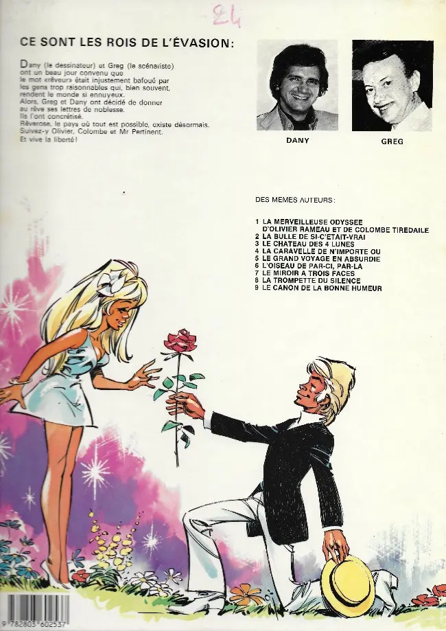 Verso de l'album Olivier Rameau Tome 2 La bulle de si-c'était-vrai