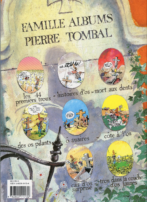 Verso de l'album Pierre Tombal Tome 2 Histoires d'os