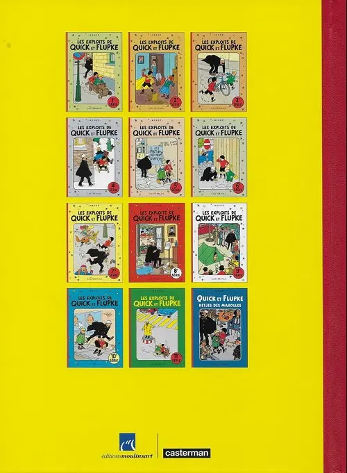 Verso de l'album Quick et Flupke - Gamins de Bruxelles 2e série