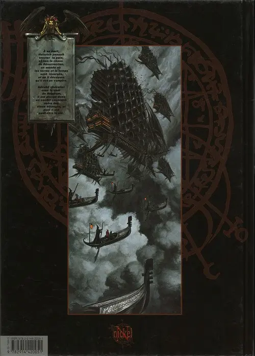 Verso de l'album Requiem Chevalier Vampire Tome 4 Le bal des vampires