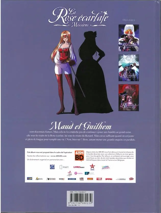 Verso de l'album La Rose écarlate - Missions Tome 1 Le Spectre de la Bastille 1/2