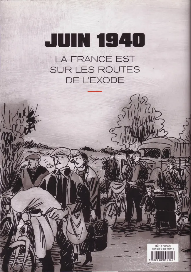 Verso de l'album Suite française Tempête en juin