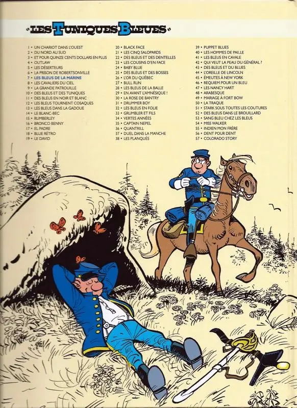 Verso de l'album Les Tuniques Bleues Tome 7 Les bleus de la marine
