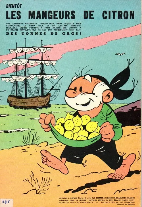 Verso de l'album Le Vieux Nick et Barbe-Noire Tome 2 Le vaisseau du diable